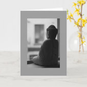瞑想する仏陀 カード (黄色い花)