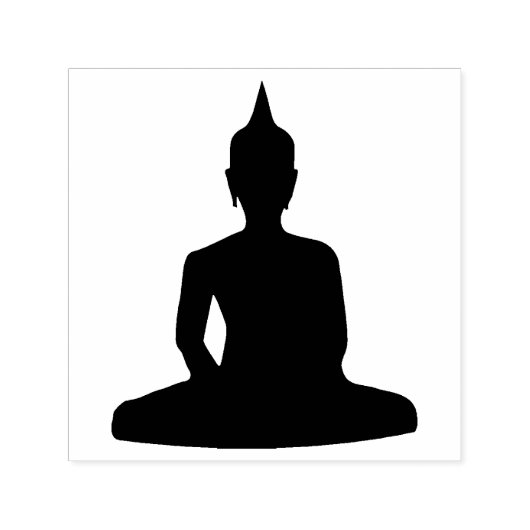 瞑想する仏陀 仏教 スピリチュアルな旅 セルフインキングスタンプ (デザイン)