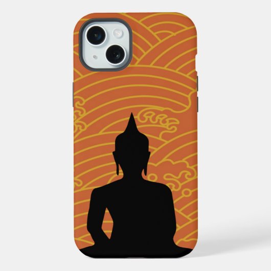 瞑想する仏陀 iPhoneケース (裏面)