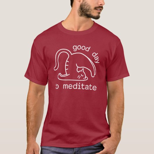 瞑想する日 Tシャツ (正面)