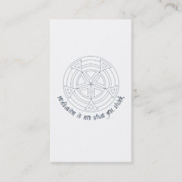 瞑想とは君のもので考えはない 名刺