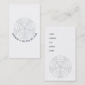 瞑想とは君のもので考えはない 名刺 (正面/裏面)