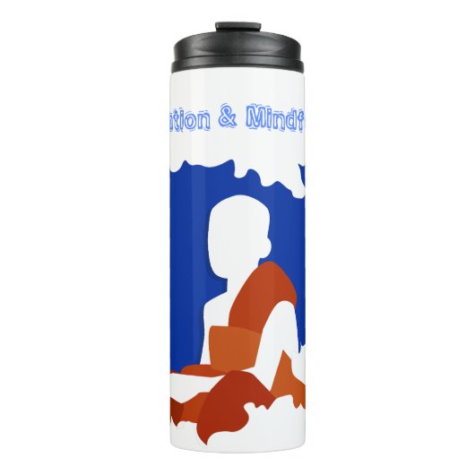 瞑想とマインドフルネス僧侶とのカンボジアの地図 タンブラー (正面)