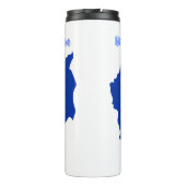 瞑想とマインドフルネス僧侶とのカンボジアの地図 タンブラー (裏面)