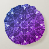 瞑想とヨガマンダラ、ウェルビーアート（枕） ラウンドクッション (裏面)