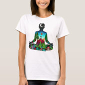 瞑想とヨガ Tシャツ (正面)