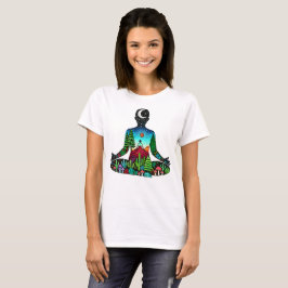 瞑想とヨガ Tシャツ