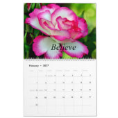 瞑想と穏やかな カレンダー (2月 2027)