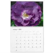 瞑想と穏やかな カレンダー (1月 2027)