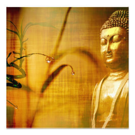 瞑想と竹 フォトプリント