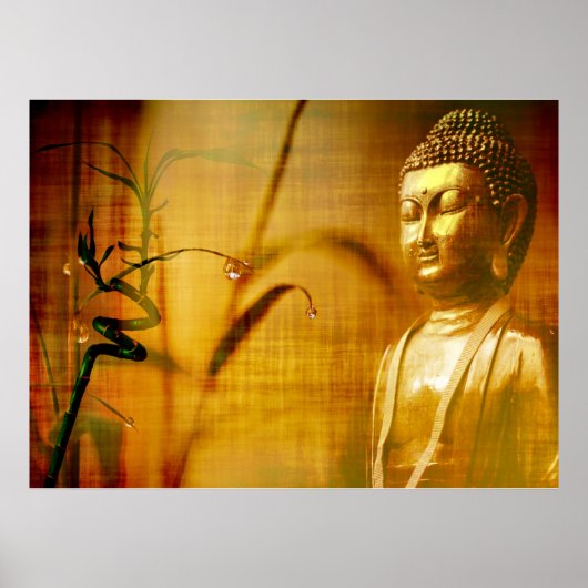 瞑想と竹 ポスター (正面)