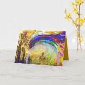 瞑想と色_ カード (黄色い花)