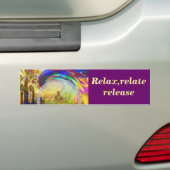 瞑想と色_ バンパーステッカー (車上)