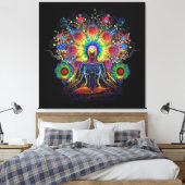 瞑想と静穏 キャンバスプリント (インサイチュ (寝室))