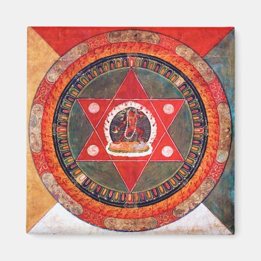 瞑想のためのマンダラ宇宙図 マグネット (正面)