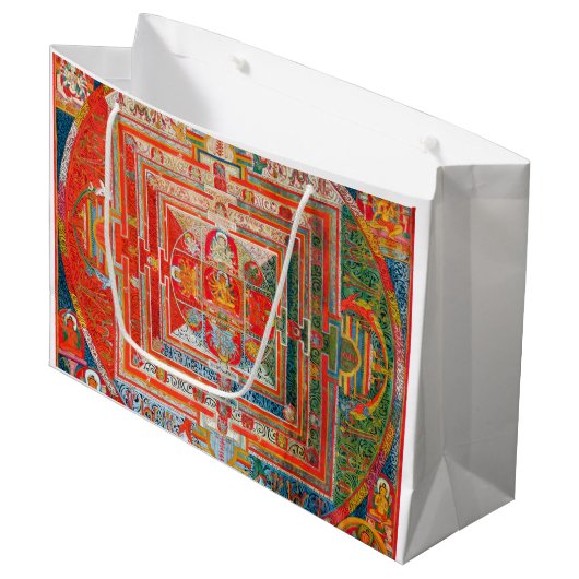 瞑想のためのマンダラ宇宙図 ラージペーパーバッグ (正面アングル)