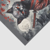 瞑想のカタナとサムライヴァンパイア猫 薄葉紙 (詳細)