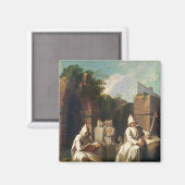 瞑想のカルトゥス人の僧侶 マグネット (正面/裏面)