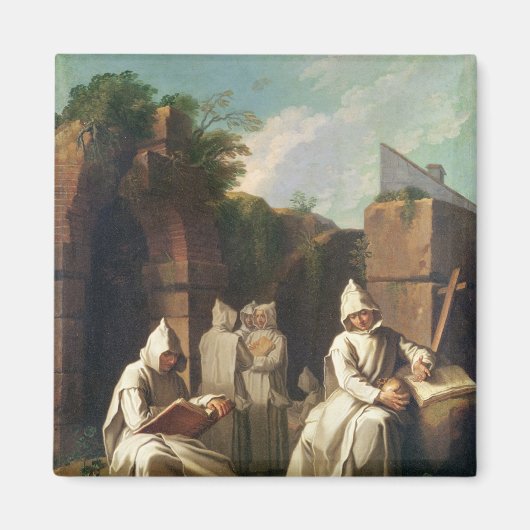 瞑想のカルトゥス人の僧侶 マグネット (正面)