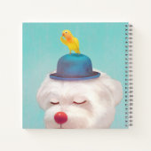 瞑想のピエロ犬の肖像 ノートブック (裏面)