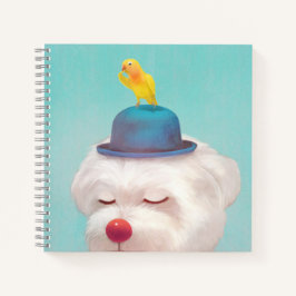 瞑想のピエロ犬の肖像 ノートブック