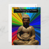 瞑想の中の仏 シーズンポストカード (正面/裏面)