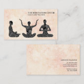 瞑想の健康と健康トライバルパターンII 名刺 (正面/裏面)