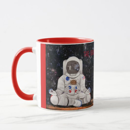 瞑想の宇宙飛行士The Sound of Silence Gift Cup マグカップ (左)