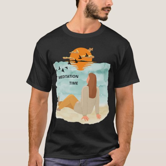瞑想の時間 Tシャツ (正面)