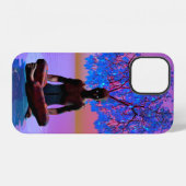 瞑想の木 iPhoneケース (裏面横)