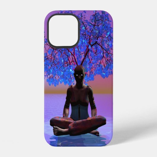 瞑想の木 iPhoneケース (裏面)