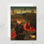 瞑想の洗礼者ヨハネ ポストカード (正面/裏面)
