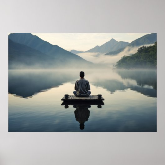 瞑想の静かな平和自然 ポスター (正面)