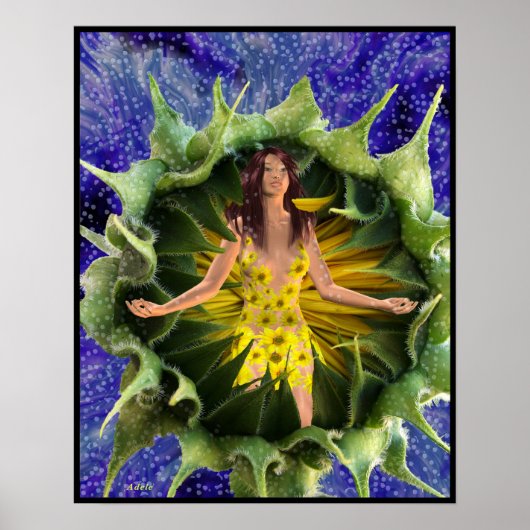 瞑想を始めるのが難しい ポスター (正面)