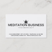 瞑想アイコン 名刺 (裏面)