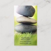 瞑想アイコン | 積み上げ石 名刺 (裏面)