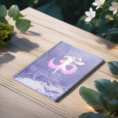 瞑想インストラクターヨガポーズオムサイン ノートブック