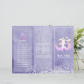 瞑想インストラクターヨガポーズパンフレット (スタンド正面)