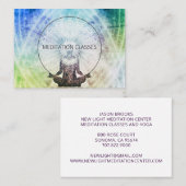 瞑想インストラクター名刺 名刺 (正面/裏面)