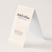 瞑想インストラクター斑大理石 名刺 (裏面)