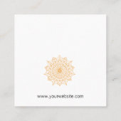 瞑想インストラクター洗練された自然デザイン 予約カード (裏面)