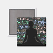 瞑想インスピレーション磁石 マグネット (正面/裏面)