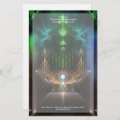 瞑想オズフラクタルアート文房具 便箋 (正面/裏面)