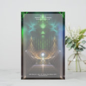 瞑想オズフラクタルアート文房具 便箋 (スタンド正面)