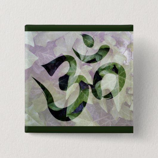 瞑想オムボタン 缶バッジ (正面)