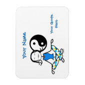 瞑想カルマ冷蔵庫用マグネット マグネット (縦)