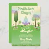 瞑想クラス 招待状 (正面/裏面)