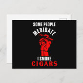 瞑想シガー喫煙タバコのハミドール葉巻の値リスト ポストカード (正面/裏面)