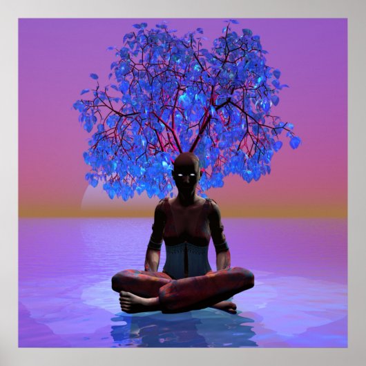 瞑想ツリー ポスター (正面)