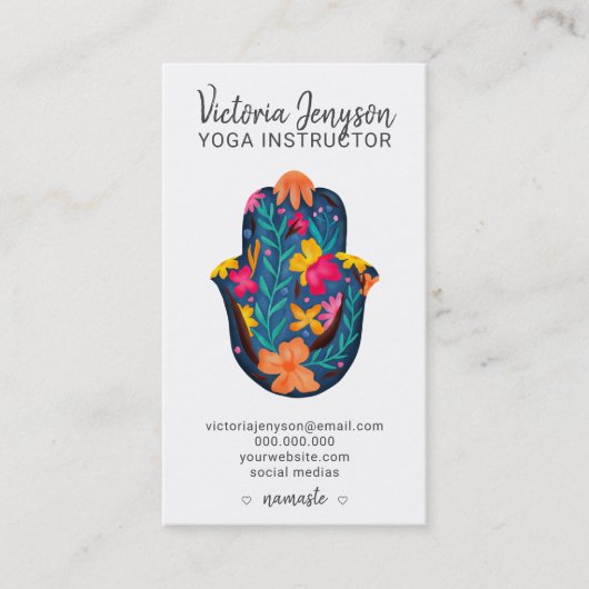 瞑想ハモダンムザヨガ 名刺 (正面)